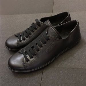 Prada leather sneakers